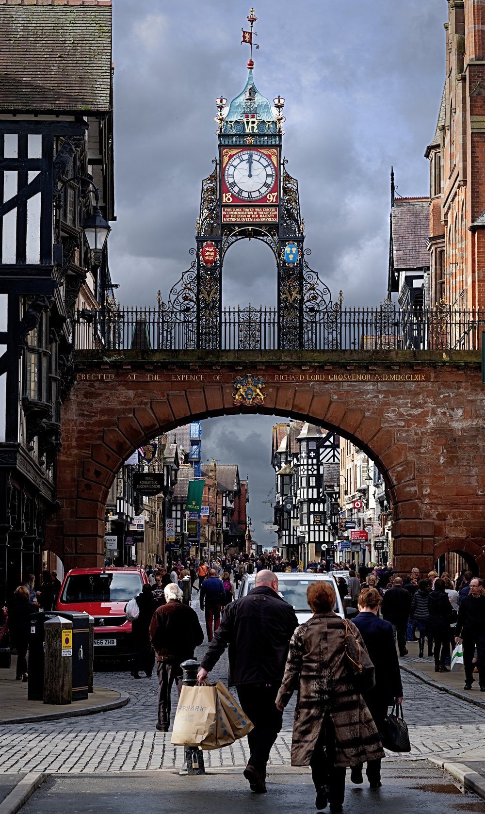 Foregate Street, Chester, X-T20 and 56mm f/1.2
